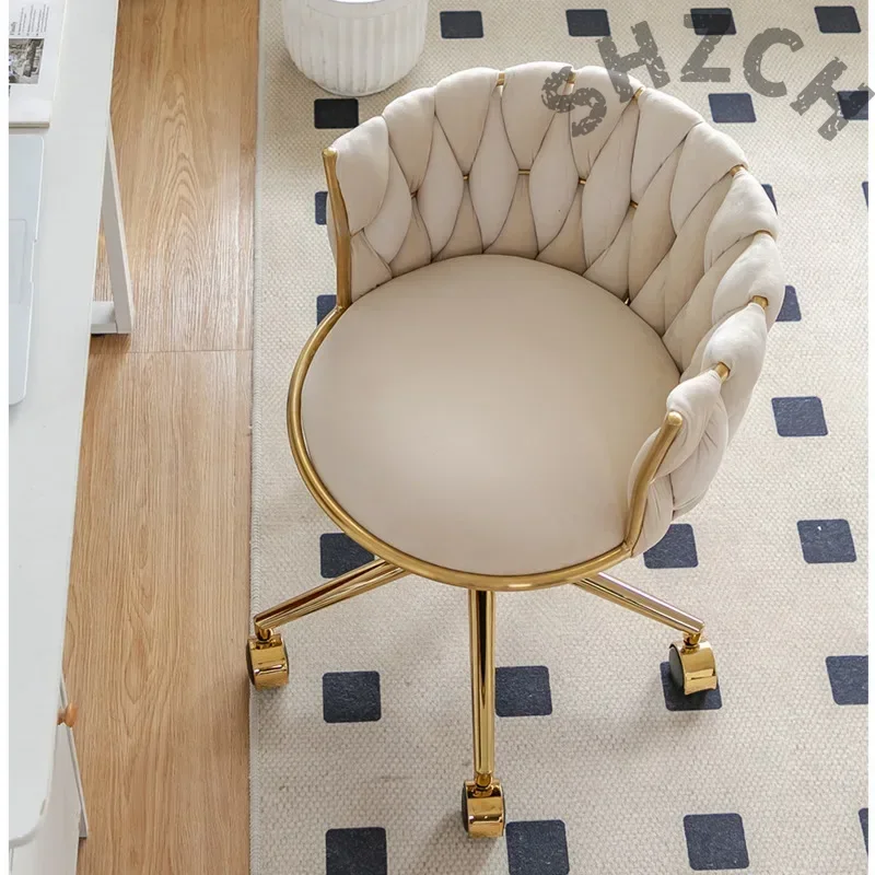 Beauty And Makeup Studio - Cadeira de Maquiagem Ergonômica Estofada em