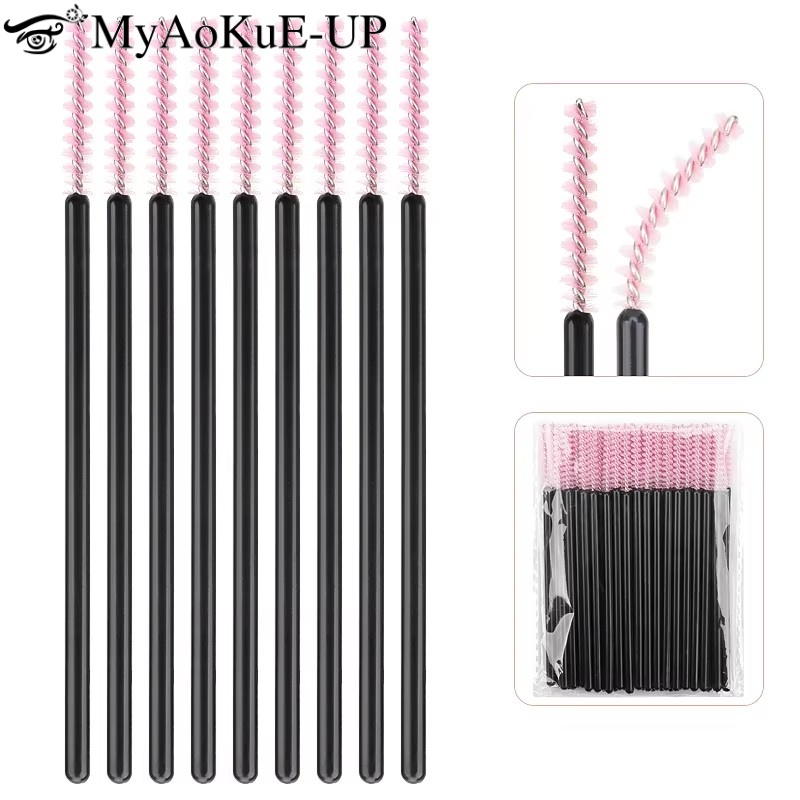 Beauty And Makeup Quotes - 50 pçs descartável escova de maquiagem