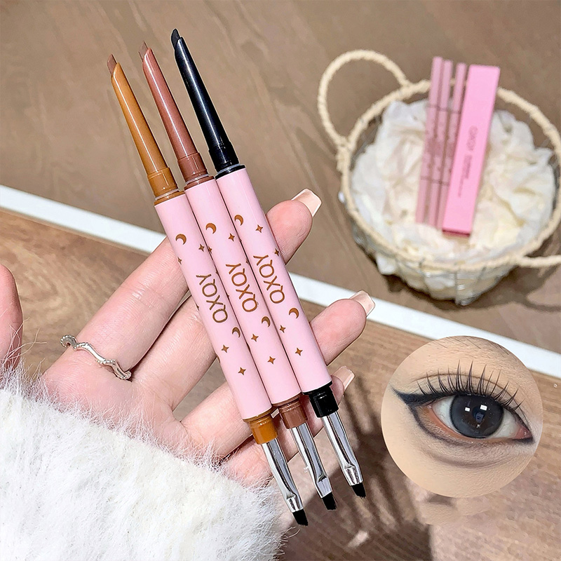 Beauty Home Makeup - QXQY Delineador de cabeça dupla, lápis