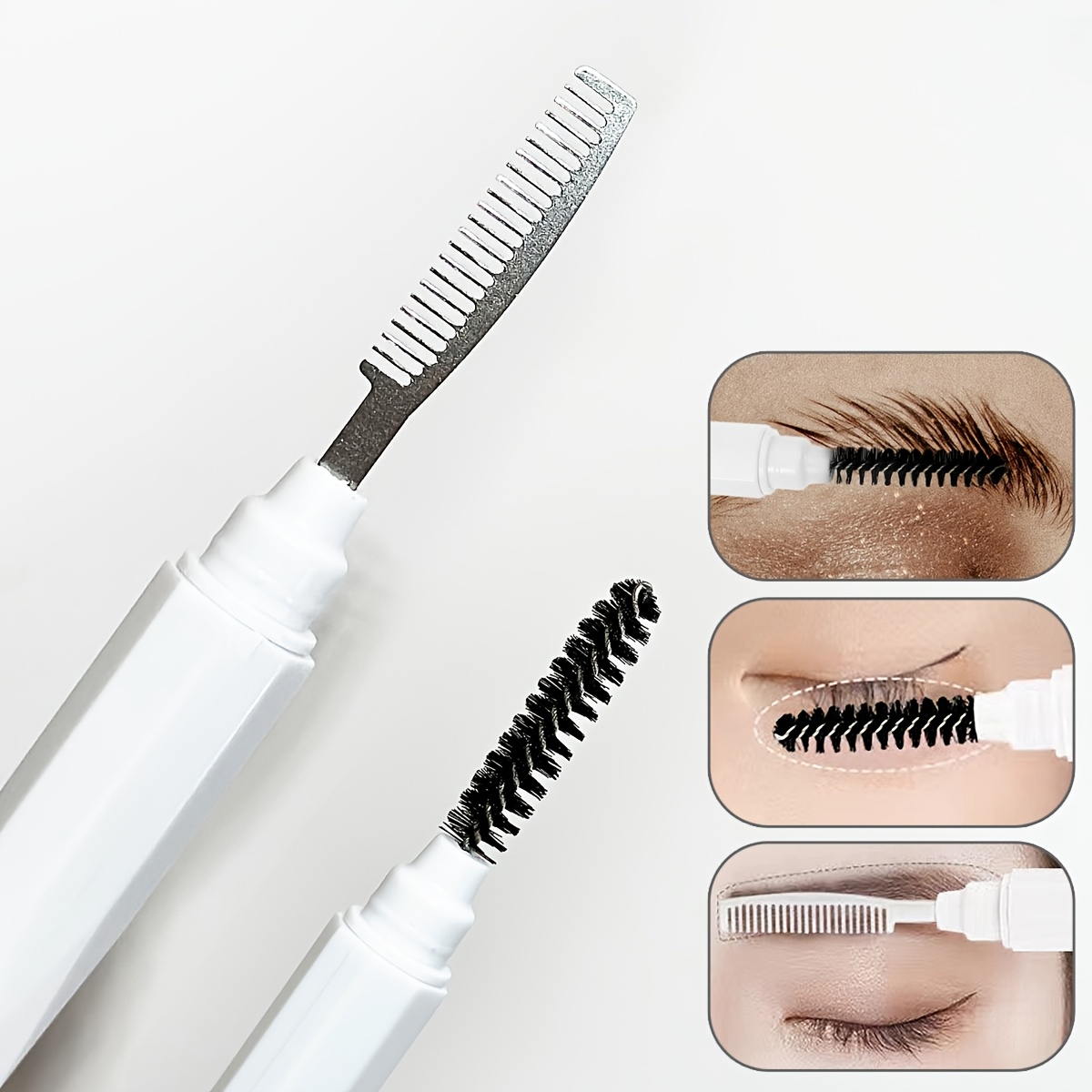 Beauty And Makeup Quotes - Pente Duplo para Sobrancelhas e Cílios,
