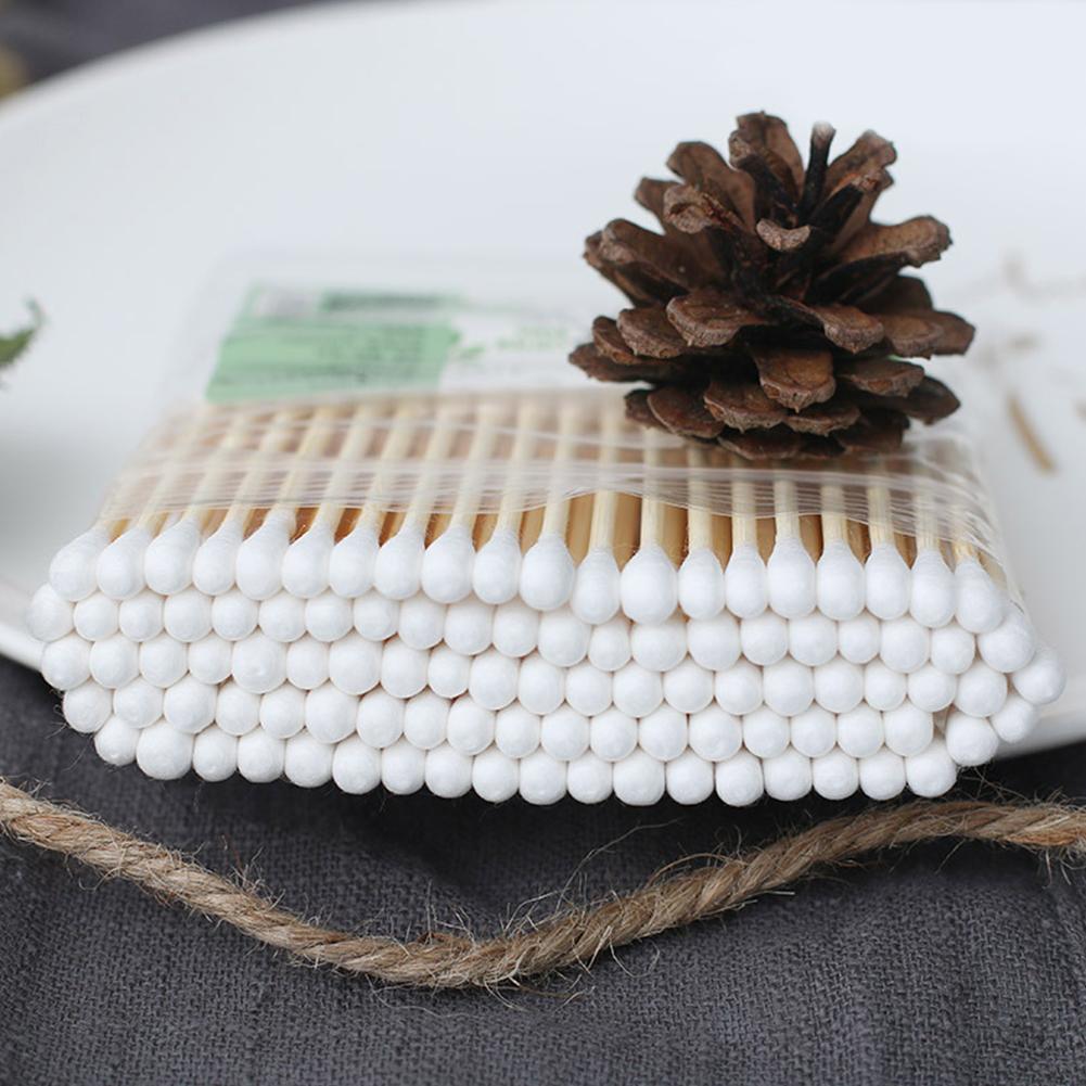 Beauty With Makeup - 10/100pcs cotonetes descartáveis para aplicação de
