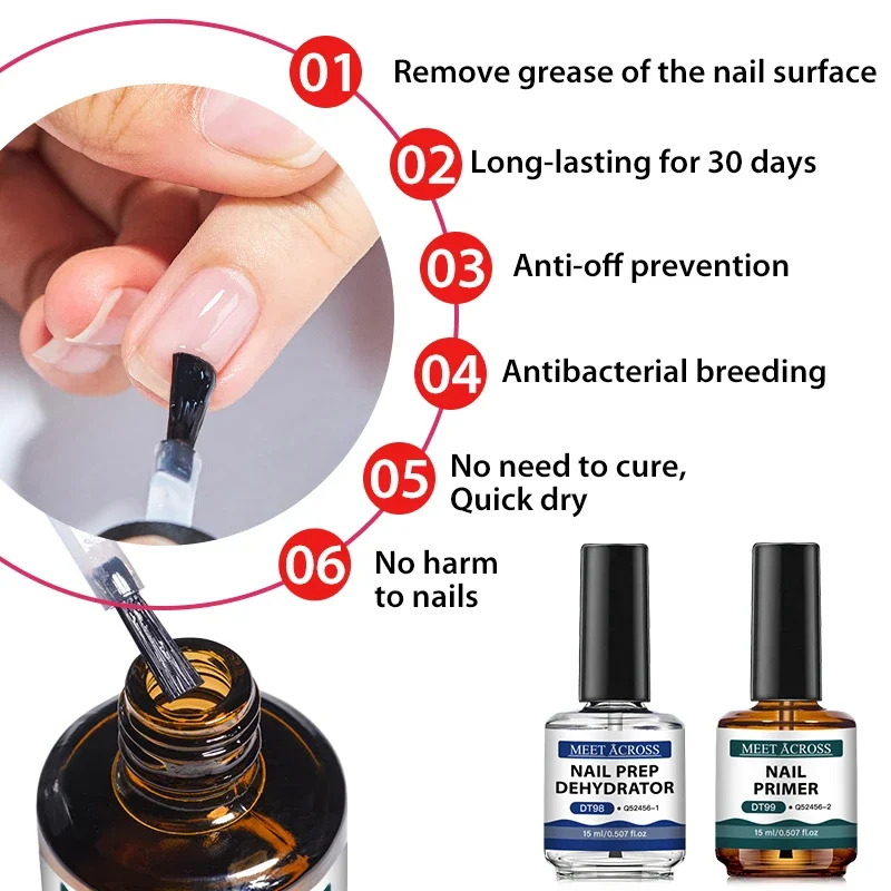 Nail Dehydrator Primer - 2 unidades de Primer e Desidratador