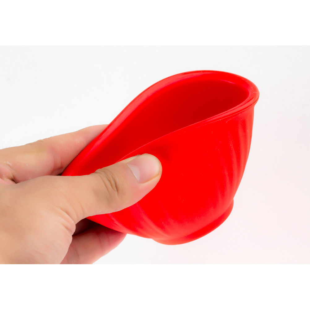 Beauty Home Makeup - Tigela de Silicone Vermelha para Máscara