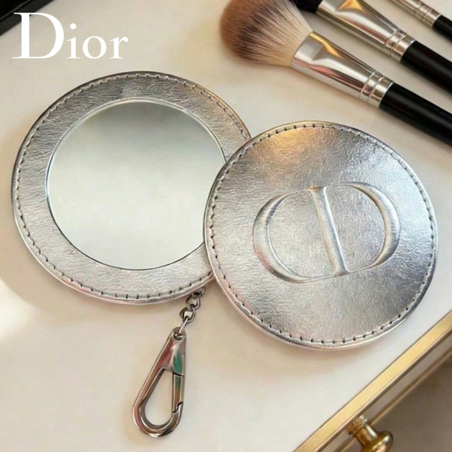 Ysl Beauty Makeup - Espelho Portátil Dobrável Redondo Prateado Brilhante