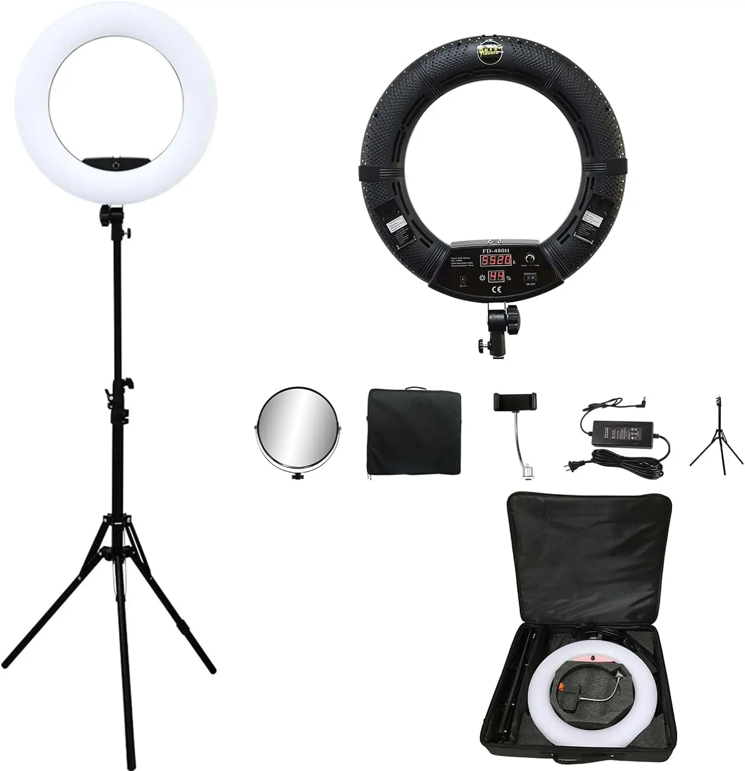 Beauty Makeup Youtube - Lâmpada Circular FD480 de 18 Polegadas