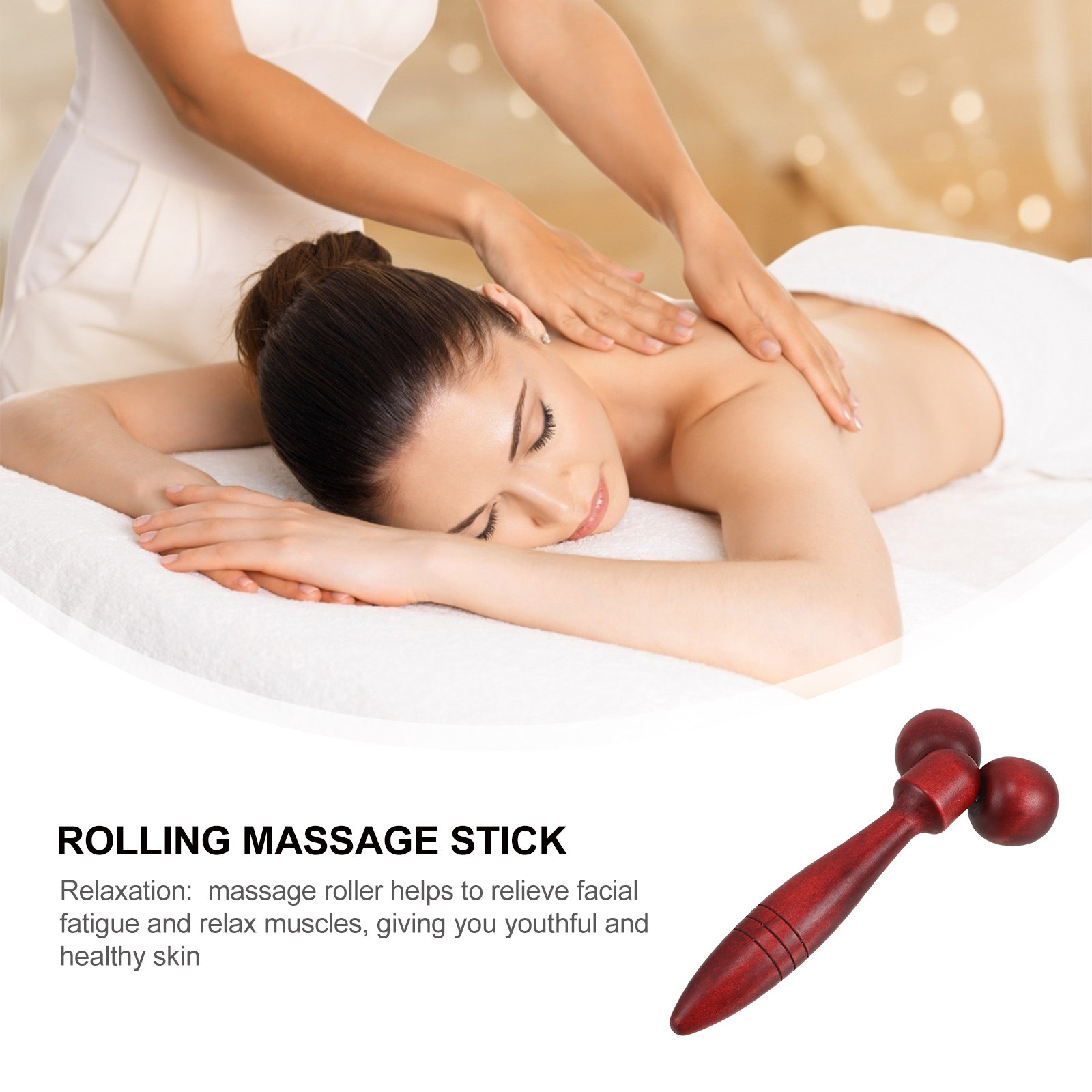 Massageador Facial de Madeira  - Face Massager avaliação e preço