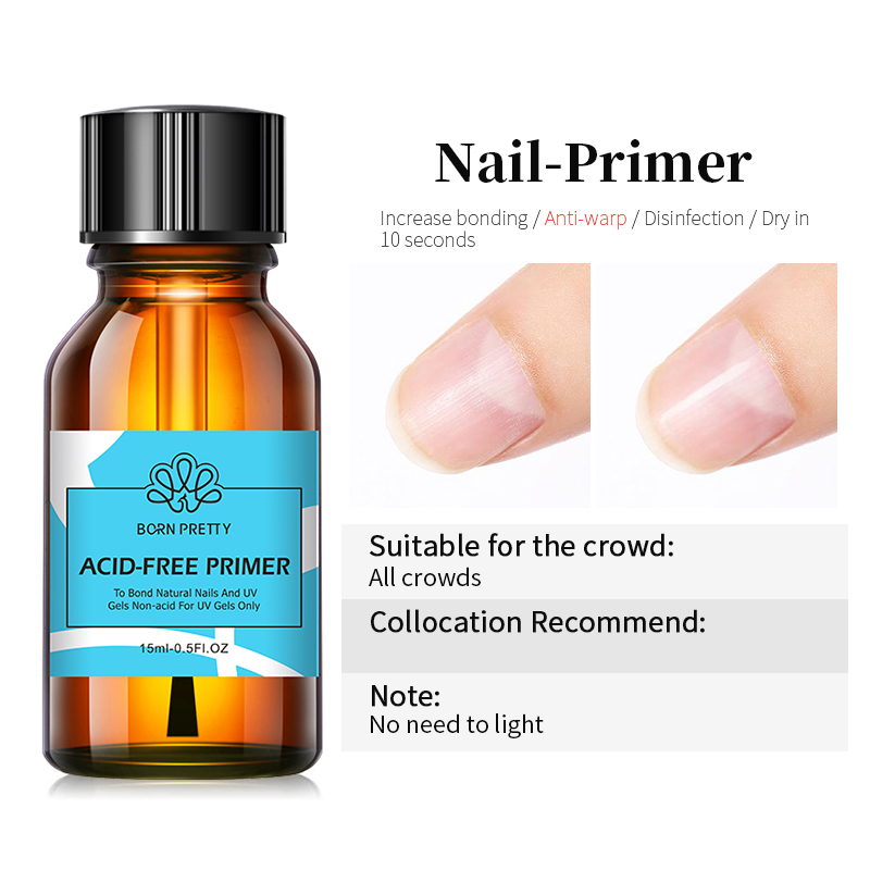 Nascido bonito 15ml primer de  - Nail Dehydrator Primer avaliação e preço