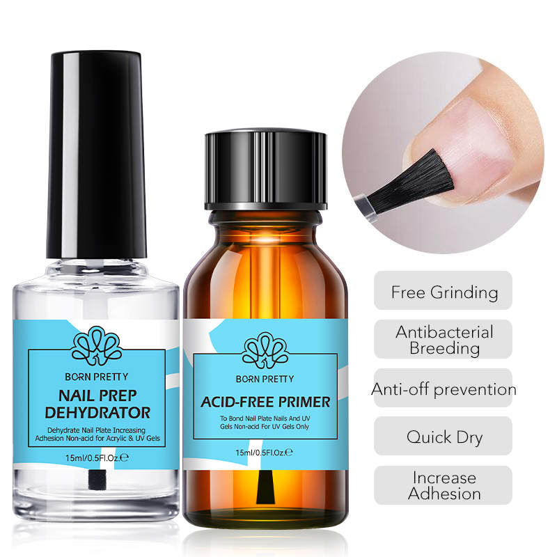 BORN PRETTY Primer e Desidrata - Nail Dehydrator Primer avaliação e preço