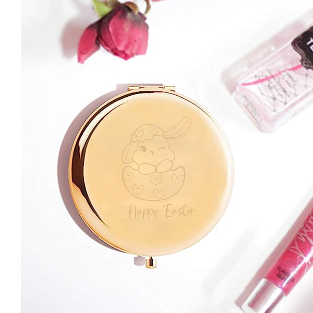 Espelho de bolso com texto per - Beauty With Makeup avaliação e preço