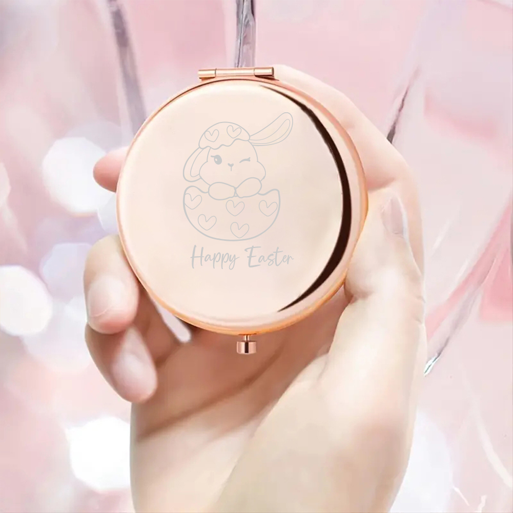 Espelho de bolso com texto per - Beauty With Makeup avaliação e preço
