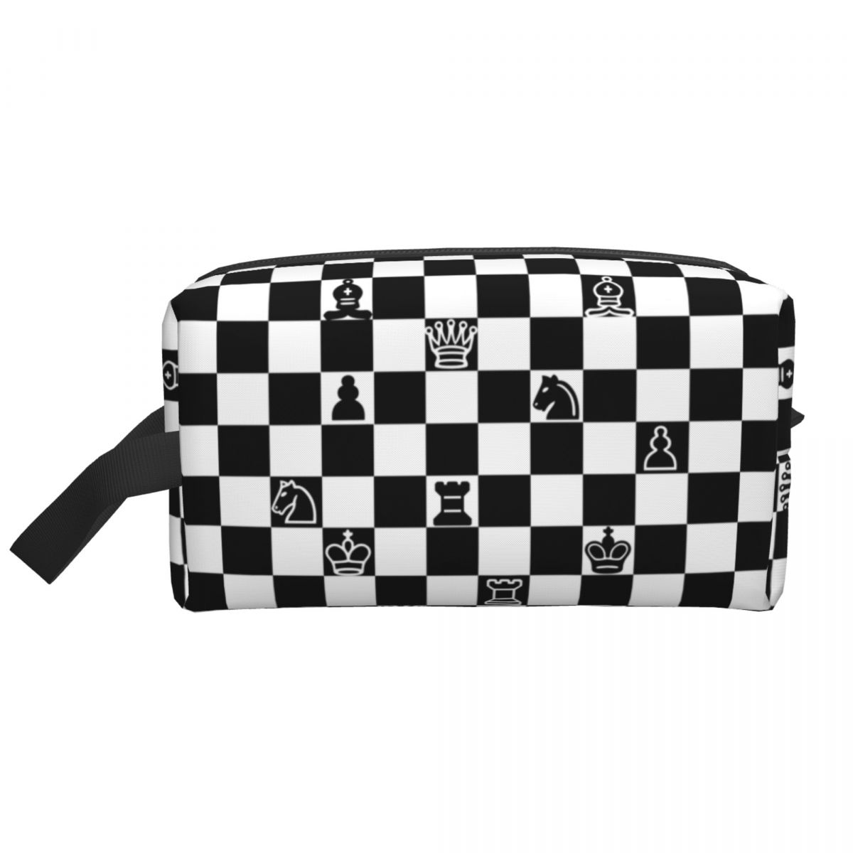 Bolsa cosmética de xadrez femi - Makeup Beauty Makeup Game avaliação e preço