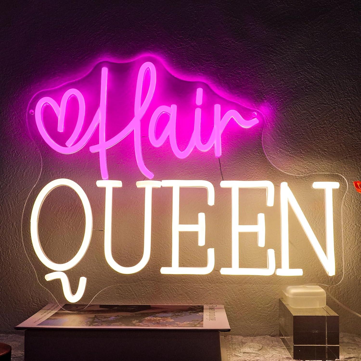 Letreiro Neon 'Rainha do Cabel - Beauty And Makeup Studio avaliação e preço