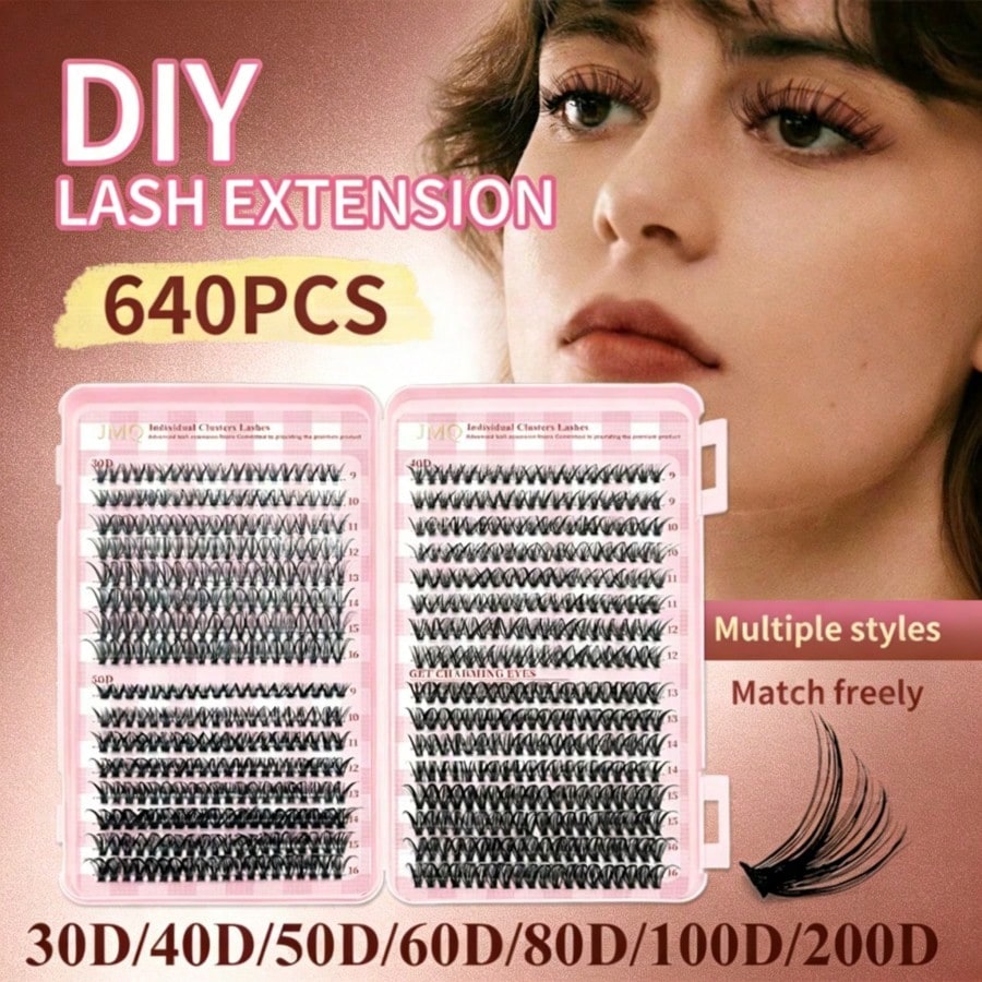 Extensões de Cílios DIY Segmen - Beauty Natural Makeup avaliação e preço