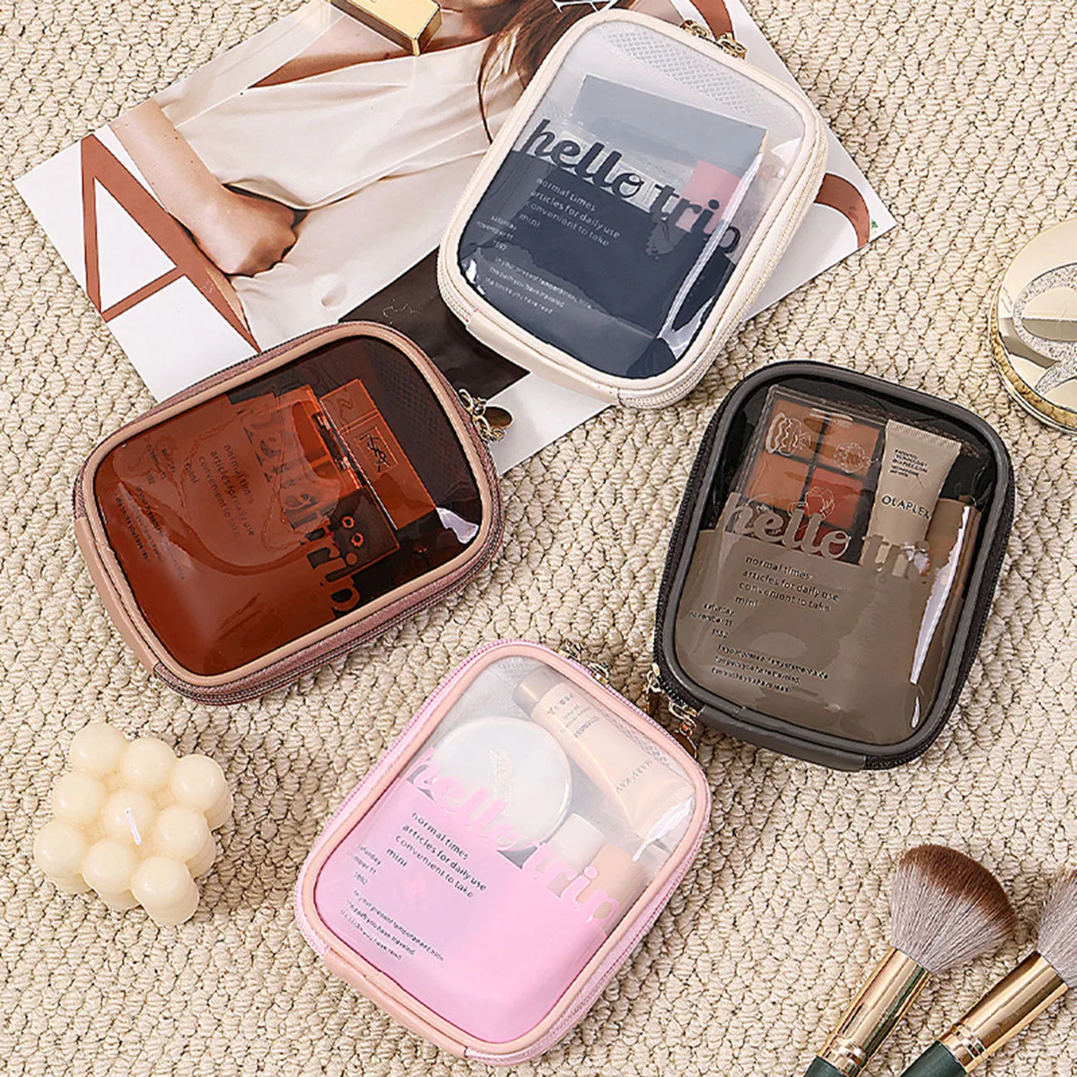 Bolsa de Maquiagem Transparent - Beauty Kiss Makeup avaliação e preço