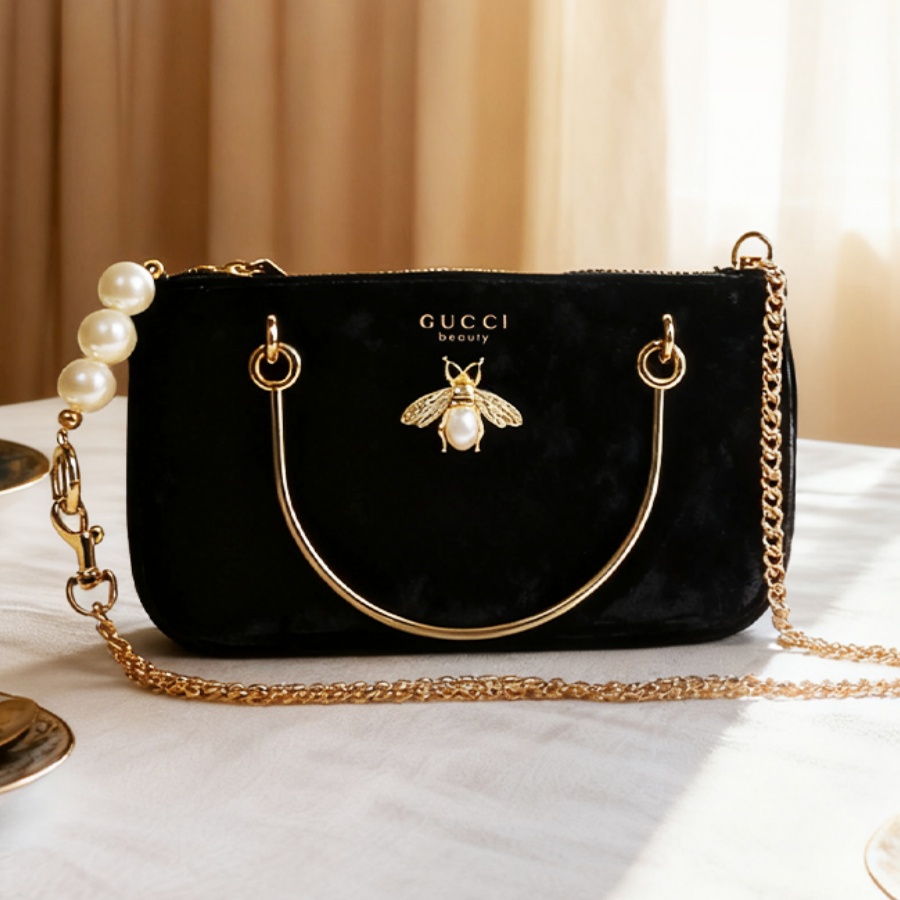 Bolsa Feminina Gucci de Veludo - Ysl Beauty Makeup avaliação e preço