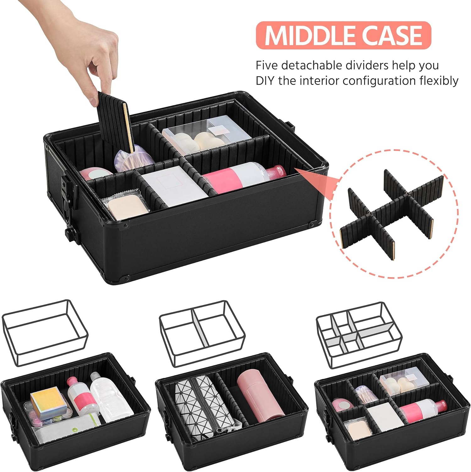 Maleta de Maquiagem com Rodas, - Beauty With Makeup avaliação e preço